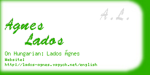 agnes lados business card