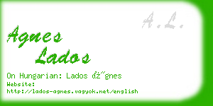 agnes lados business card